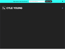 Tablet Screenshot of cyleyoung.com